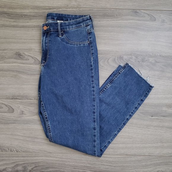 H&M Skinny Ankle High Rise Jeans Blue Size 32 - Picture 10 of 10